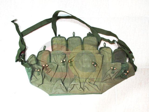 [Asiaairsoft.com] The Original Chinese Army AK and Grenades Chest Vest [3 AK Pouches Style] [OD]