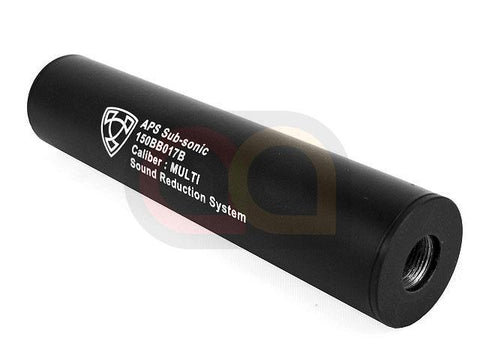 [APS] 32x150mm Sub-Sonic Airsoft Silencer[-14mm CW/CCW][BLK]