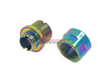  [COWCOW Technology] A01 Stainless Steel Silencer Adapter[11mm CW to 14mm CCW][Rainbow]