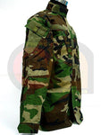 US SWAT Camo Woodland BDU Uniform Set Shirt Pants M