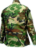 US SWAT Camo Woodland BDU Uniform Set Shirt Pants M
