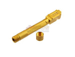 [5KU] Aluminium FI Airsoft Outer Barrel[For Tokyo Marui G17 GBB Series][Gold][Threaded]