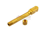 [5KU] Aluminium FI Airsoft Outer Barrel[For Tokyo Marui G17 GBB Series][Gold][Threaded]