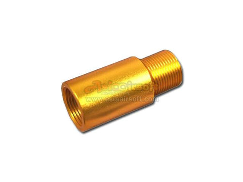 [SLONG] Aluminum extension 14mm cw to 14mm ccw outer barrel[26mm][GLD]