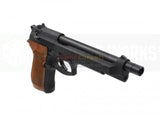 [Armorer Works] M9 Custom Airsoft GBB Pistol[Long Ver.][Brown Grip]