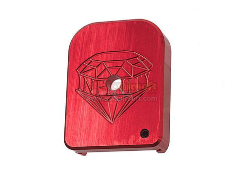[Gunsmith Bros] Magazine Base Pad[SV Diamond Style][Red]