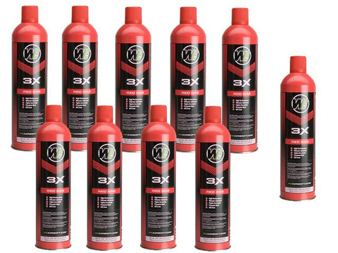 [WE-Tech] Airsoft Premium "3X" High Performance Red Gas[1100ml][10pc]