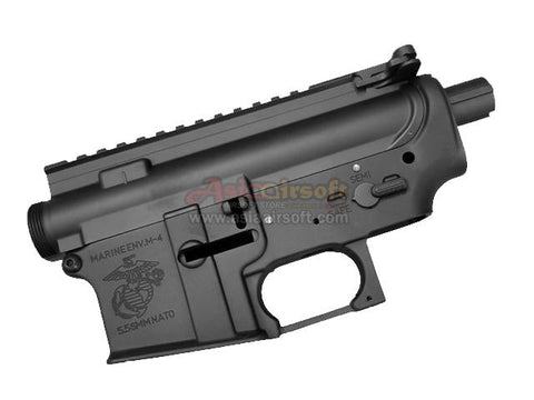 [E&C] Airsoft Marine M4A1 Metal Body Receiver[For AEG M4/M16][Engraved Logo]