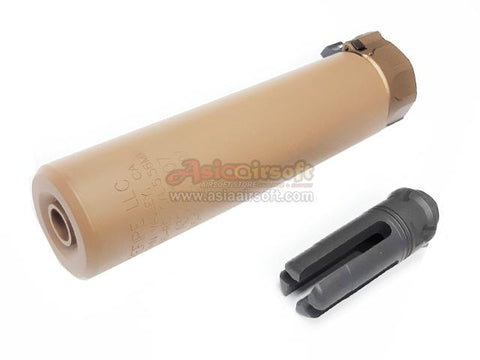 [Airsoft Artisan] SF Style 158mm Socom Silencer W/ 4 Prong Flash Hider[DE]