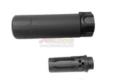 [Airsoft Artisan] SF Style 127mm Socom Silencer W/ 4 Prong Flash Hider[BLK]