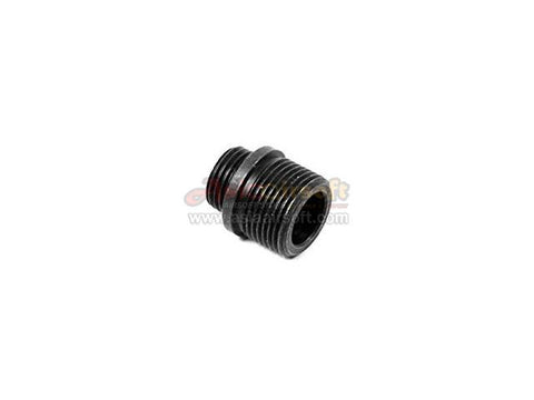[AW Custom]Armorer Works Aluminium Silencer Adapter[+11mm CW to -14mm CCW][BLK]