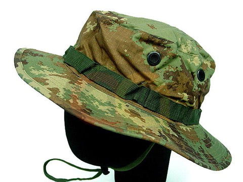 Italian SWAT Digital Camo Woodland BDU Boonie Hat Cap