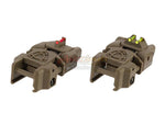 [APS] Rhino Flip-Up Sight Package W/Fiber Optic Inserts[Gen.2][Tan]