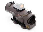 [Blackcat] Fully Function Elcan Style SpectorDr 1~4x Magnifier Scope[Mil Spec][Dark Brown]