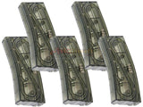 [ARES] M16/M4 Airsoft AEG Mid-Cap Magazine[5pcs/Set][140rds][Transparent]