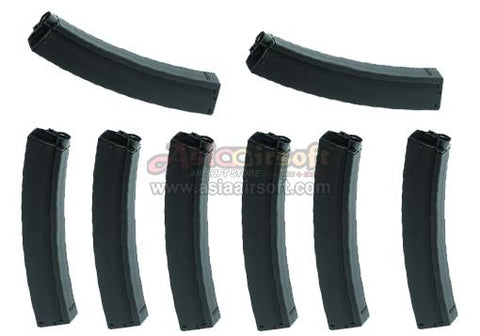[Army Force] Airsoft Mid-Cap AEG Plastic Magazine[For Tokyo Marui MP5 AEG Series][8pcs/Set][100rds]