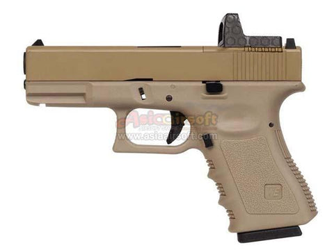 [WE-Tech] MODEL 19 MOS Airsoft GBB Pistol[GEN.3][TAN]