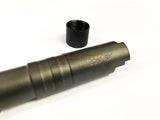 [Maddog] OB ACP SS Threaded Outer Barrel w/Suppressor adapter[For Tokyo Marui Hi-Capa 5.1 GBB Series][.45 marking][BLK]