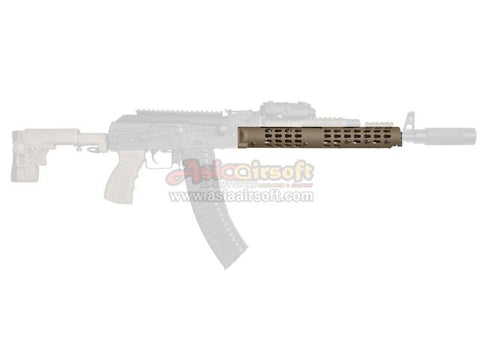 [5KU] VS-25 AK KeyMod Long Tubular Aluminium Handguard[Tan]