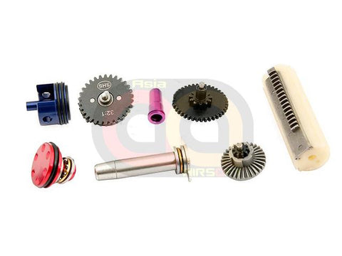 [SHS] 32:1 AK High Torque Gear Set + Full Half Steel Teeth Piston [For Version 3 Gearbox]