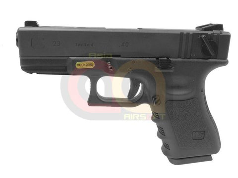 [WE] Full Metal Side G23 Fully/Semi Auto GBB Pistol [WE Marking] [BLK]