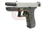 [WE] Full Metal Side Model 18C Fully/Semi Auto GBB Pistol Silver 2 tone [GEN 3] [Dual Tone]