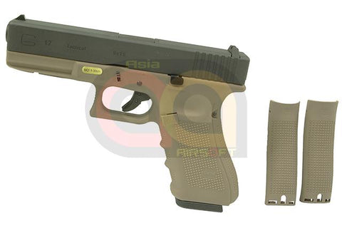 [WE] Full Metal Side 17 2Tone GBB Pistol [GEN 4] [TAN]