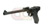[WE] Full Metal Luger P08 8inch GBB Pistol [BLK] [Long]