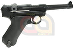 [WE] Full Metal Luger P08 4inch GBB Pistol [BLK] [Short]