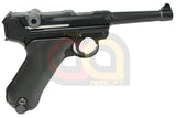 [WE] Full Metal Luger P08 4inch GBB Pistol [BLK] [Short]
