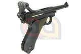 [WE] Full Metal Luger P08 4inch GBB Pistol [BLK] [Short]