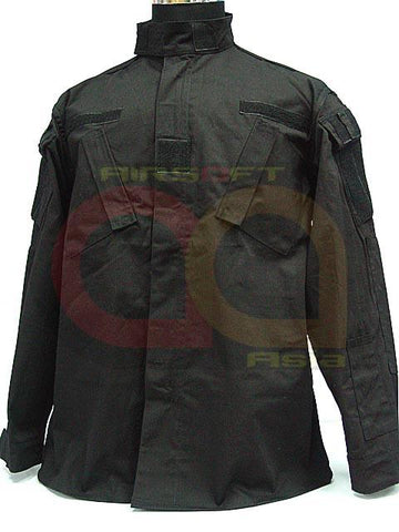 SWAT Airsoft Black BDU Uniform Set Shirt Pants L