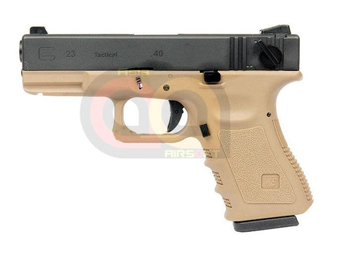 [WE] Full Metal Side G23 Fully/Semi Auto GBB Pistol [WE Marking] [Gen.3][DE]