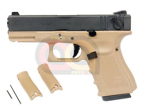 [WE] Full Metal Side G23 Fully/Semi Auto GBB Pistol [WE Marking] [Gen.4][DE]
