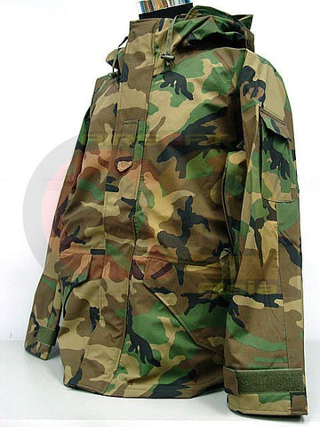 SWAT Airsoft Parka Jacket Waterproof Camo Woodland L