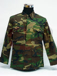 SWAT Airsoft Camo Woodland BDU Uniform Shirt Pants M
