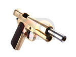 [WE] M1911 Full Metal GBB Airsoft Pistol [Without Marking] [Gold, W/ Brown Grip]