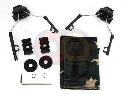 [Z.Tactical] [Item No.:Z046] Helmet Rail Adapter Set for Comtac I/II Headset[BLK]