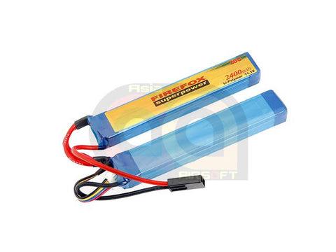 [Firefox] 11.1v 2400mah Li-Polymer Battery Pack [20C][Long, 2piece]