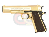 [WE] 24K M1911 Government W/ Brown Grip and Marking [Gold Plated]