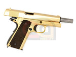 [WE] 24K M1911 Government W/ Brown Grip and Marking [Gold Plated]