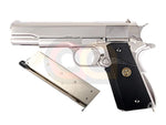 [WE] M1911 Full Metal Rubber Grip GBB Pistol [Black Grip] [With Marking][SV]