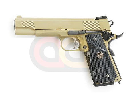 [WE] Full Metal M1911A1 MEU GBB Pistol [Without Marking][Tan]