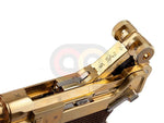 [WE] Full Metal Luger P08 4 inch Gold GBB Pistol [Gold]