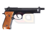 [WE] M92F Airsoft GBB Pistol with Brown Grip [No Marking][Long]