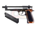 [WE] Fully Metal M92F Airsoft GBB Pistol [Dual Tone][Brown Grip]