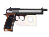 [WE] Fully Metal M92F Airsoft GBB Pistol [Dual Tone][Brown Grip]