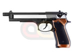 [WE] Fully Metal M92F Airsoft GBB Pistol [Dual Tone][Brown Grip]