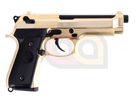 [WE] Fully Metal M92F SOF Airsoft GBB Pistol [Navy Seal][Gold]