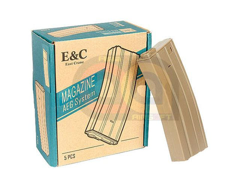 [E&C] M4/ M16 30 Rounds Plastic AEG Magazine Box Set [5pcs] [DE]